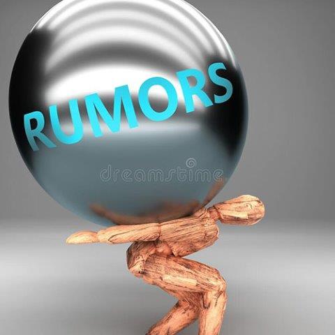 Figura con hombre cargando una bola de rumores